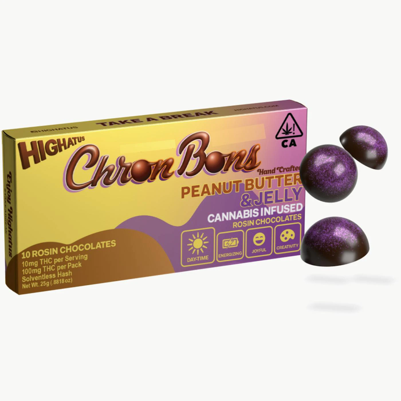 Highatus - Highatus - Edibles - ChronBons - Peanut Butter & Jelly - 100mg - 10 Pack Main Image