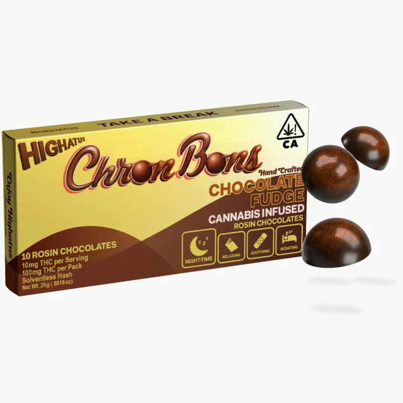 Highatus - Highatus - Edibles - ChronBons - Chocolate Fudge - 100mg - 10 Pack Main Image