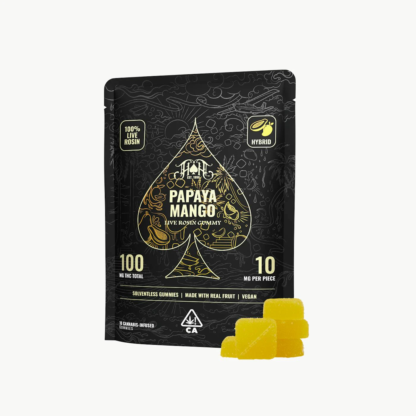 Heavy Hitters - Heavy Hitters - Edibles - Papaya Mango - Rosin - 100mg Main Image