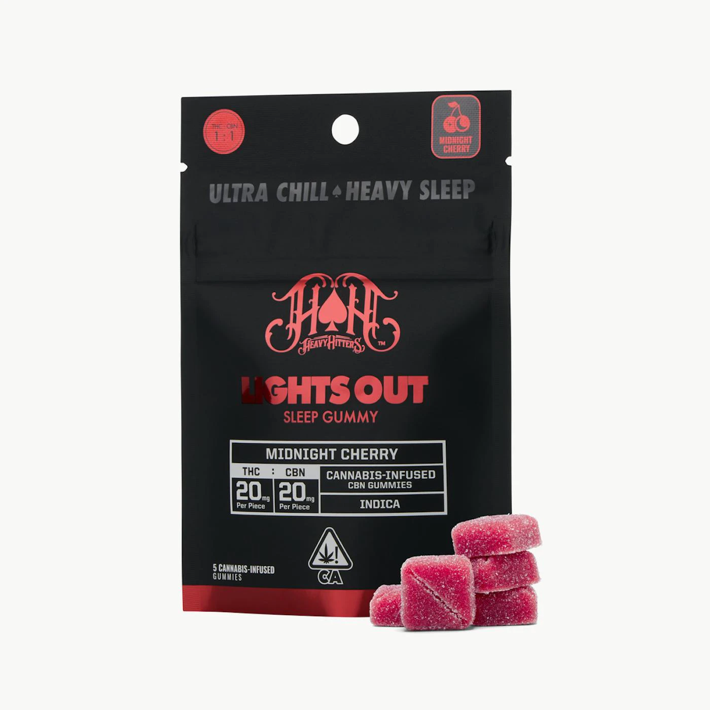 Heavy Hitters - Heavy Hitters - Edibles - Midnight Cherry - CBN - 100mg Main Image