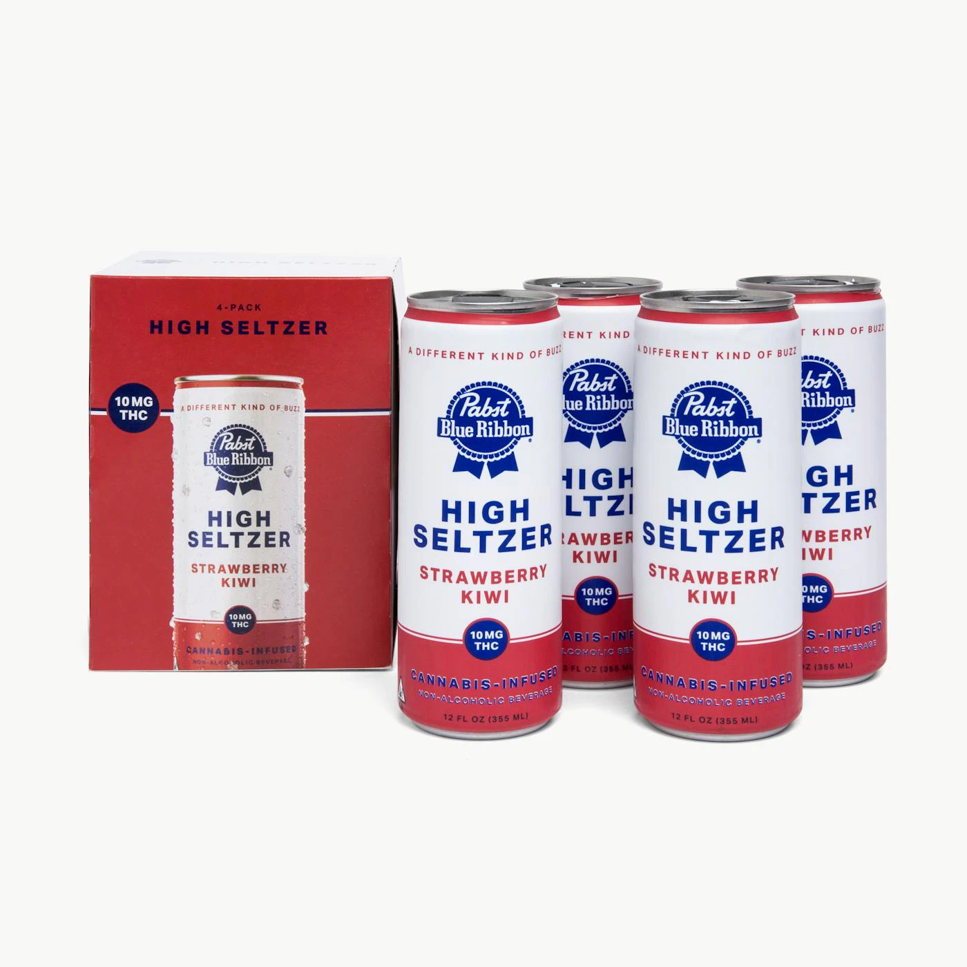 PABST BLUE RIBBON - Pabst Blue Ribbon - Edibles - Strawberry Kiwi - 10mg - 4 Pack Main Image