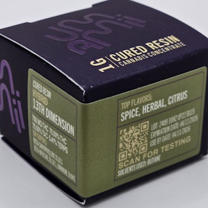 UMAMII - Umamii - 13th Dimension - 75.50% THC - Cured Resin - 1g - Wax