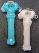 Mr. Gray Glass - Solid Color Wigwag Pipe