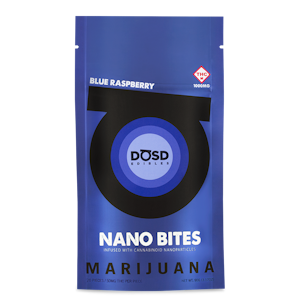 DOSD EDIBLES - DOSD EDIBLES - BLUE RASPBERRY 1000MG NANO BITES GUMMY