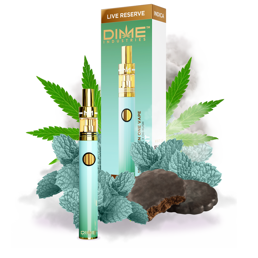 Dime - Disposable - Live Resin - Kush Mints - 1G - Releaf... Dime - Disposable - Live Resin - Kush Mints - 1G - Releaf...
