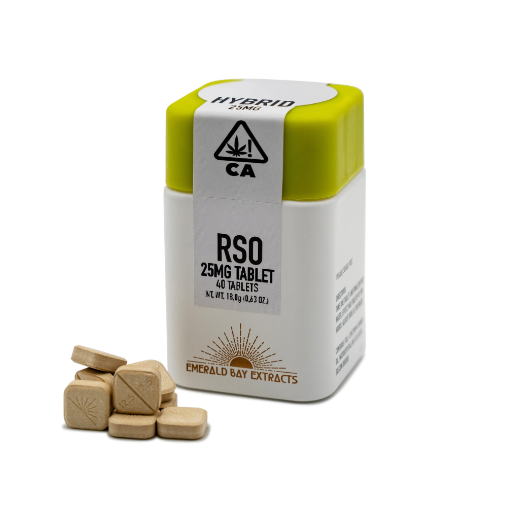 1002mg THC Hybrid Green Apple Gas Tablets (25mg - 40 pack) - Emerald Bay Extracts picture