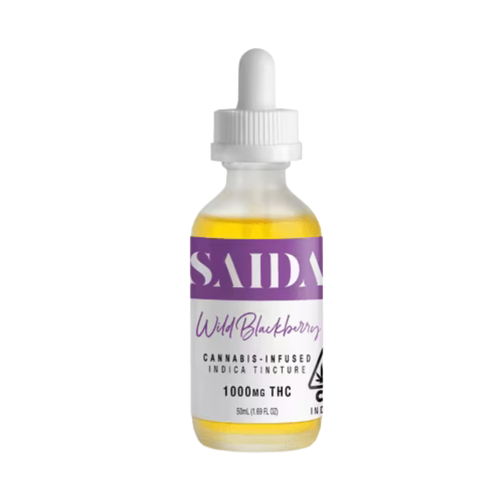 1000mg THC Indica Wild Blackberry Tincture - Saida picture