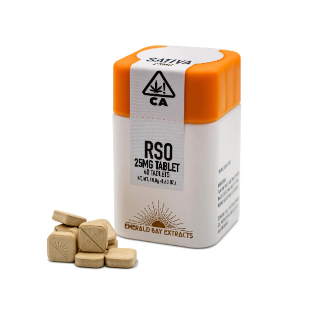 1002mg THC Orange 76 Tablets (25mg - 40 pack) - Emerald Bay Extracts picture