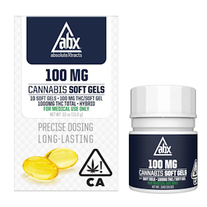 Absolute Extracts - 1000mg THC Soft Gel Capsules (100mg - 10 pack) - ABX