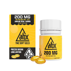 Absolute Extracts - 1000mg THC Soft Gel Capsules (200mg - 5 pack) - ABX