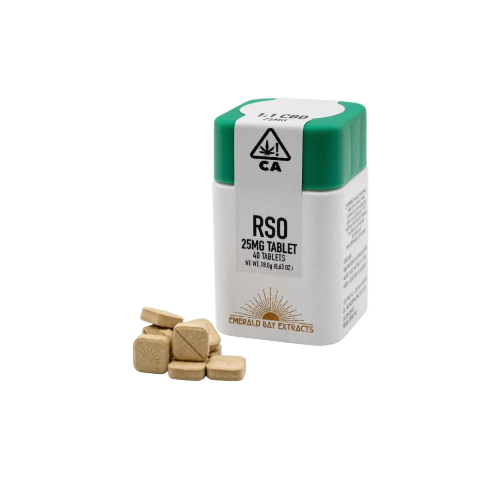 Emerald Bay Extracts - 1000mg 1:1 CBD:THC Apple Fritter Tablets (25mg - 40 pack) - Emerald Bay Extracts Main Image