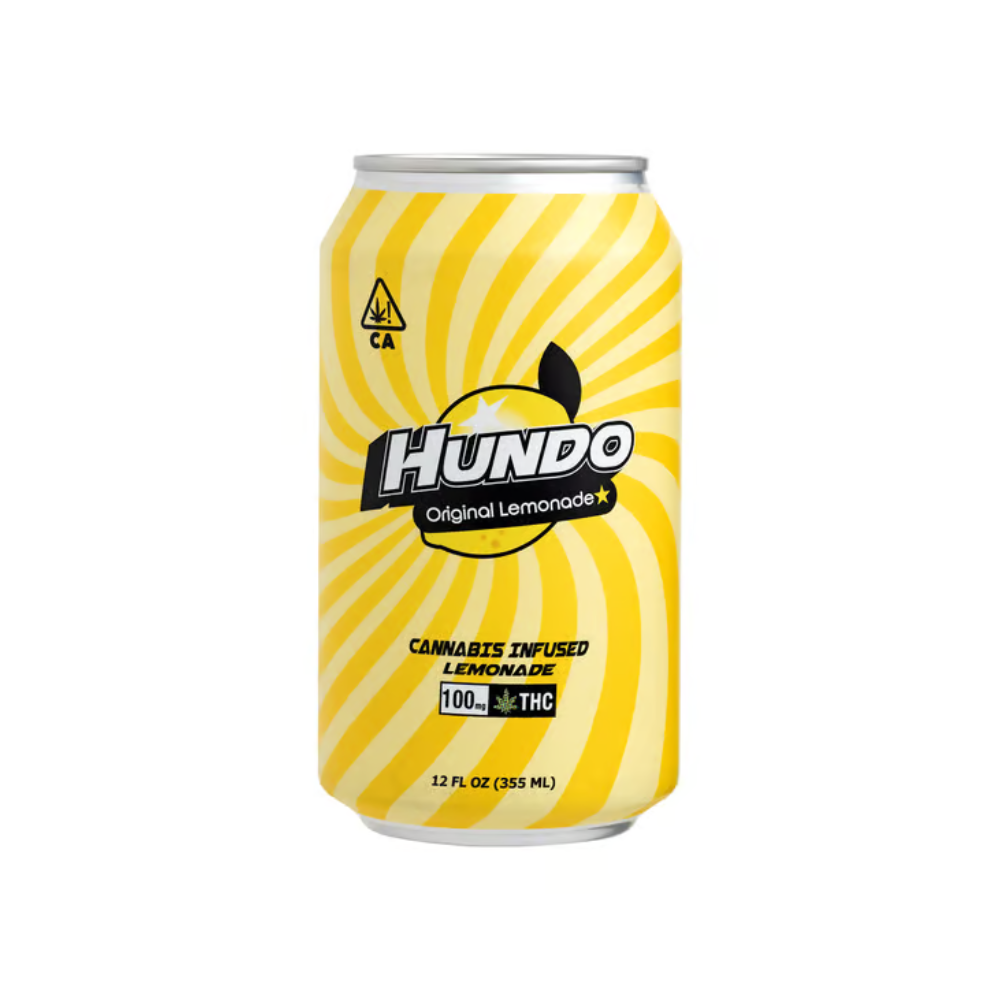100mg THC Classic Lemonade (12oz Can) - Hundo picture