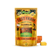*xclusive* 150mg THC:THCv Mango Jack Herer Live Rosin CHEWS (10mg THC, 5mg THCv - 10 pack)  - Lost Farms