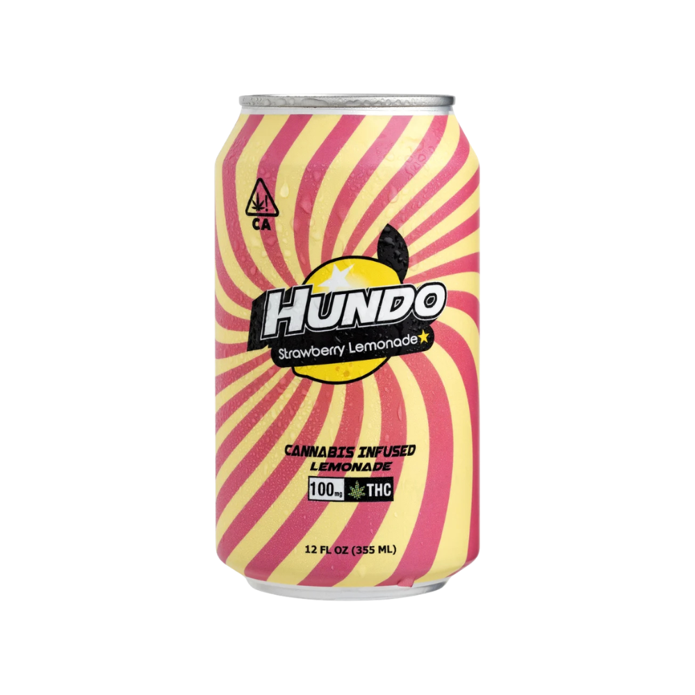 100mg THC Strawberry Lemonade (12oz Can) - Hundo picture