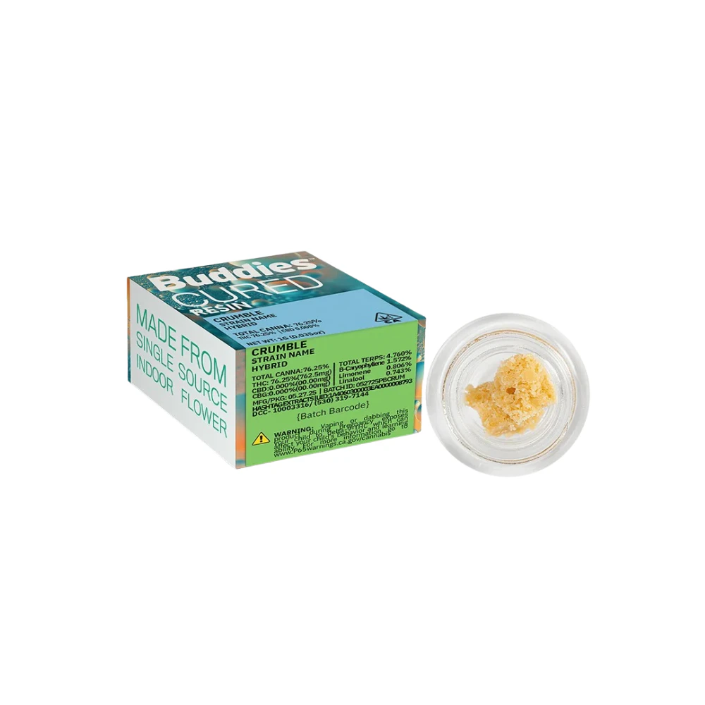 Buddies Brand - 1g Toad Venom Cured Resin Crumble - Buddies Main Image