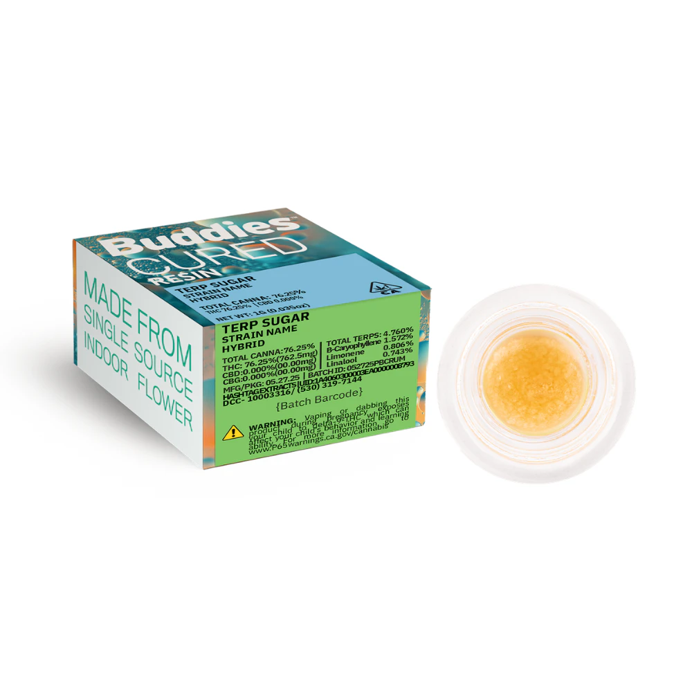 Buddies Brand - 1g Cream Smoothie Cured Resin Sugar - Buddies Main Image