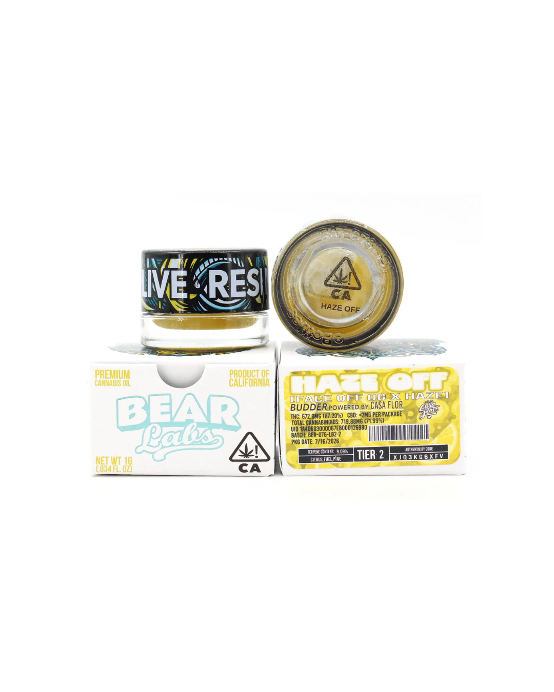 Bear Labs - 1g Haze Off (Tier 2) Budder - Bear Labs Main Image