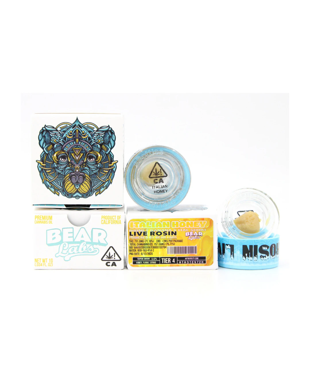 Bear Labs - 1g Italian Honey (Tier 4) Rosin - Bear Labs Main Image