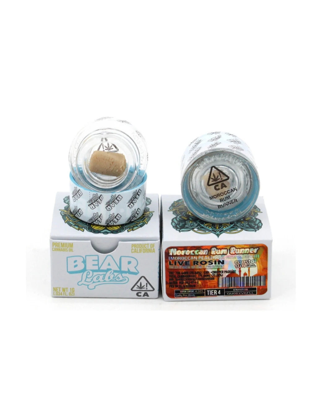 Bear Labs - 1g Moroccan Rum Runner (Tier 4) Rosin - Bear Labs Main Image