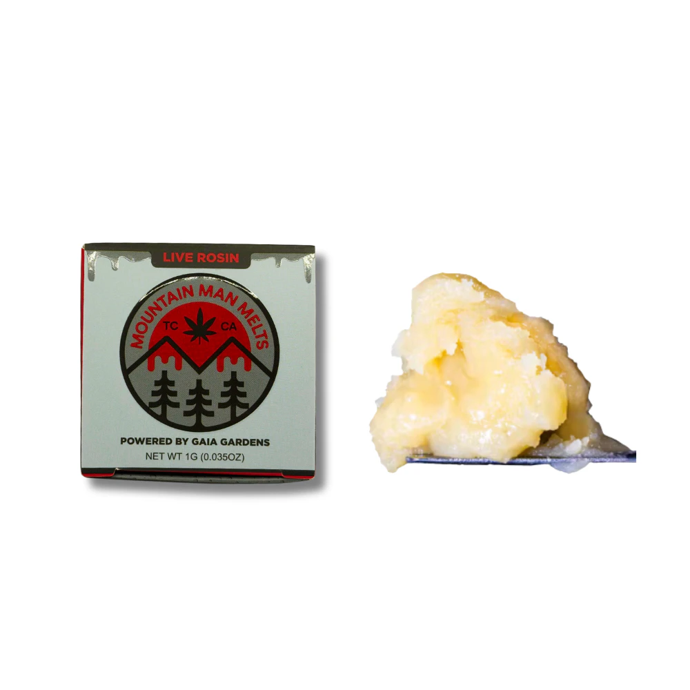 Mountain Man Melts - 1g Strawberry Pancakes Live Rosin - Mountain Man Melts Main Image