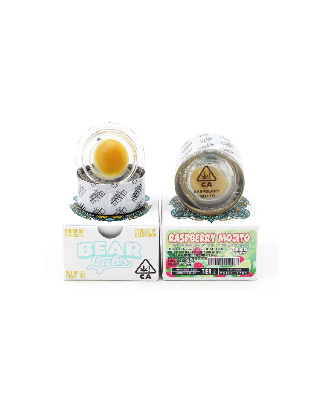 Bear Labs - 1g Raspberry Mojito (Tier 2) Budder - Bear Labs Main Image