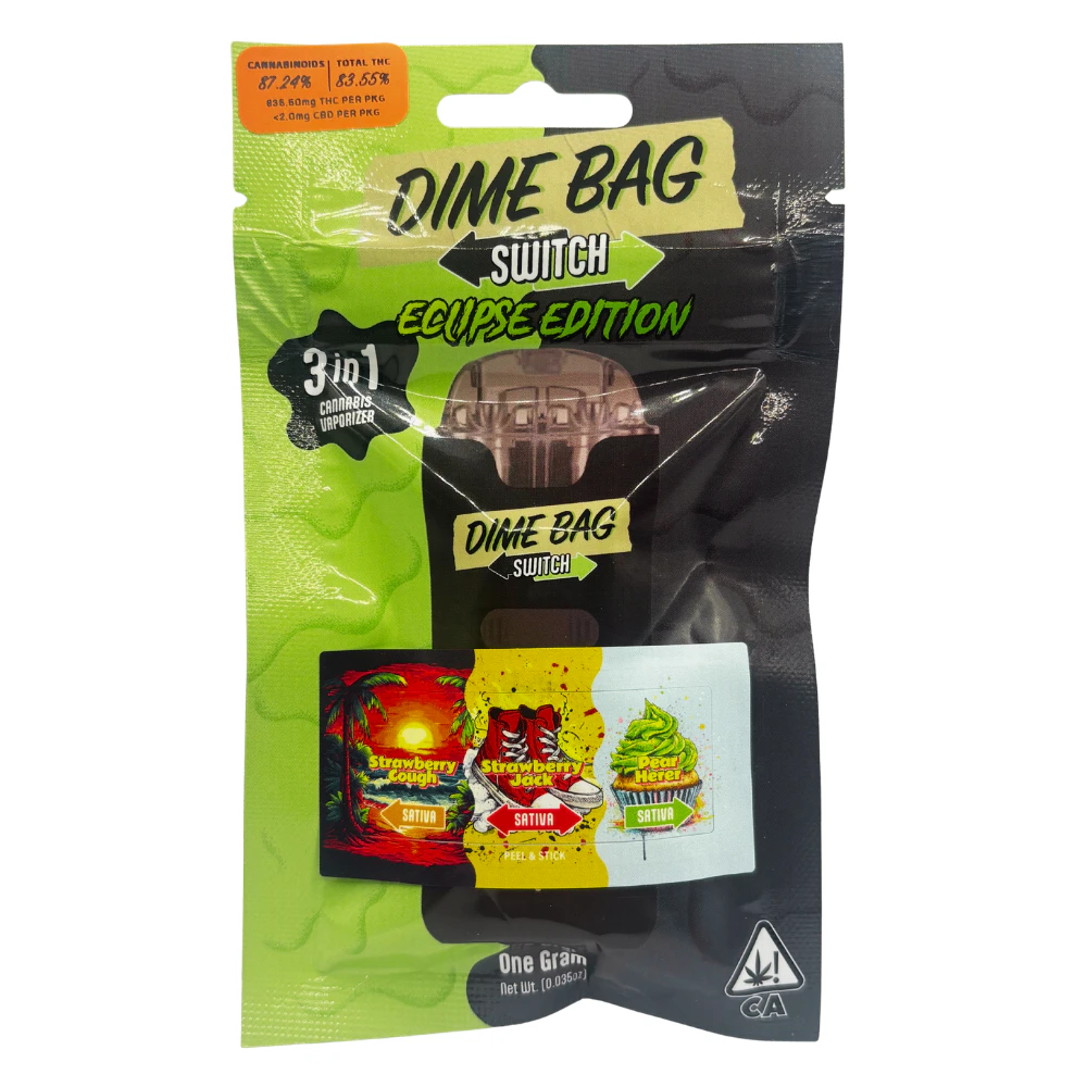 Dime Bag - 1g Strawberry Cough x Pear Herer x Strawberry Jack "Three in One" (Ready-to-Use) - Dime Bag Main Image