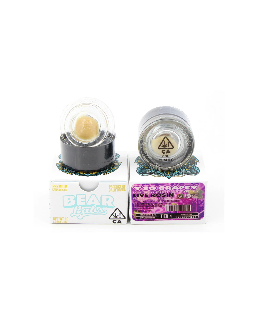 Bear Labs - 1g Y So Grapey (Tier 4) Rosin - Bear Labs Main Image