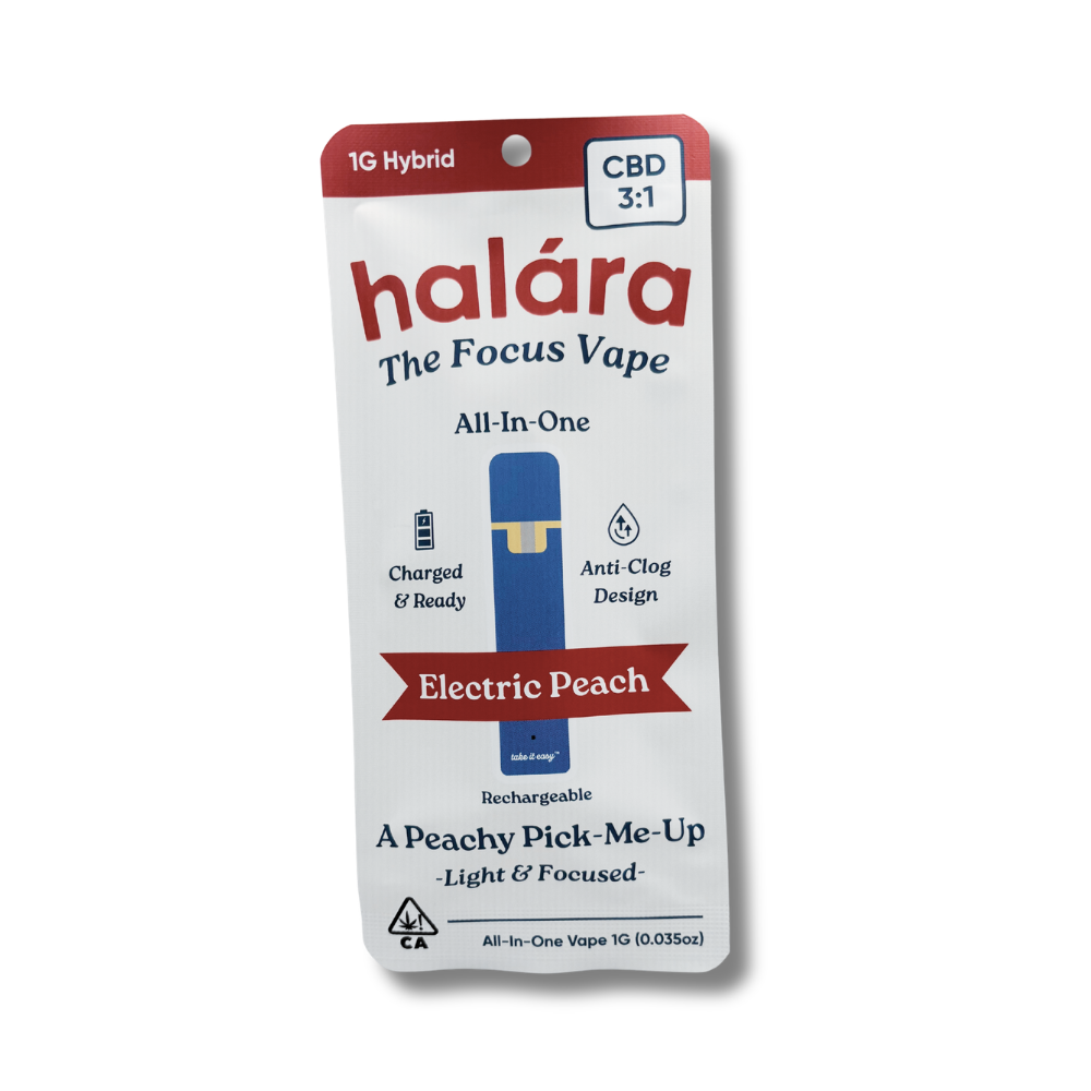 1g CBD:THC 3:1 Electric Peach (Ready-to-Use) - Halara picture