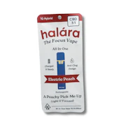 1g CBD:THC 3:1 Electric Peach (Ready-to-Use) - Halara