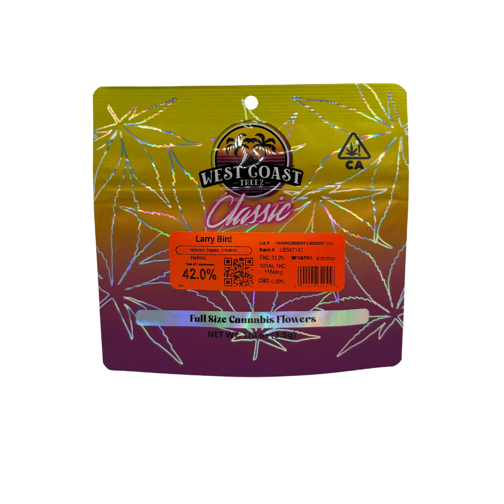 West Coast Treez - 3.5g Larry Bird (Sungrown) - West Coast Treez Main Image