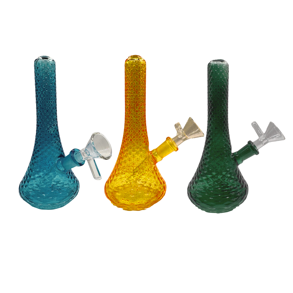 5.5 Deco Diamond Beaker Bong with Bowl - Assorted Colors picture
