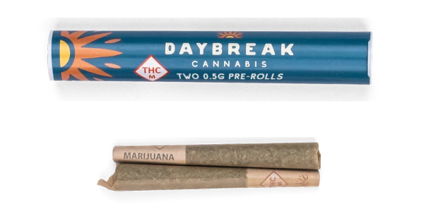 DAYBREAK - DAYBREAK - GARLIC FUSION 2 PACK OF 0.5G PRE-ROLLS