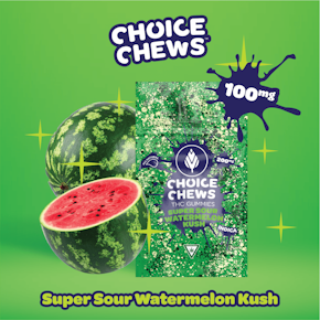 Choice Chews  - Sour Watermelon Kush - 100MG