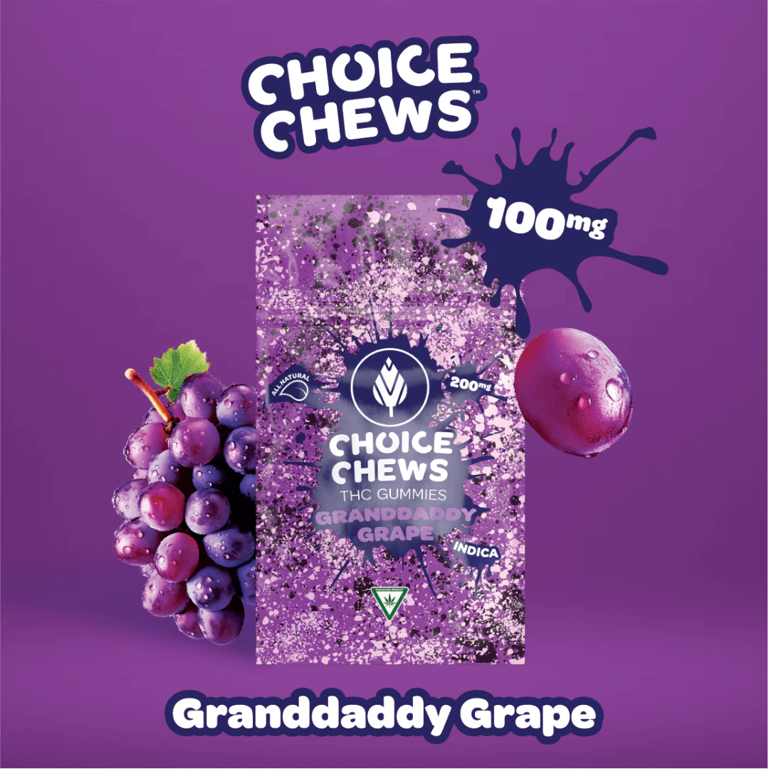 CHOICE - Choice Chews - Granddaddy Grape - 100MG Main Image
