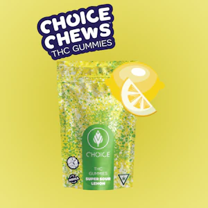 CHOICE - Choice Chews - Super Sour Lemon - 100MG