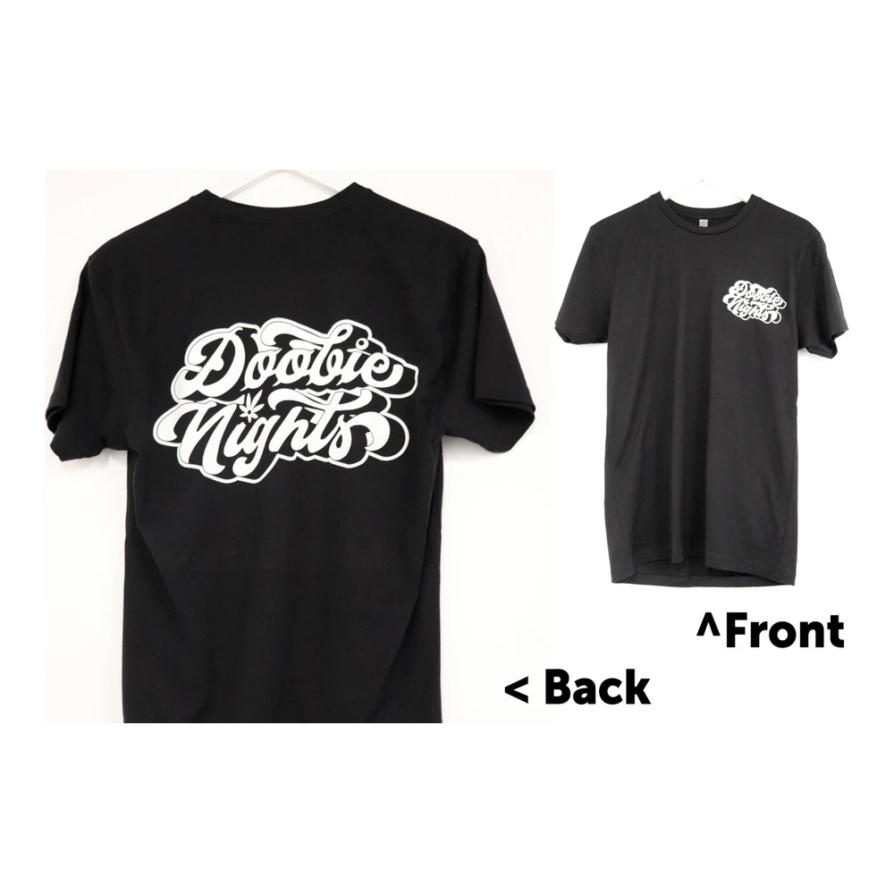 DOOBIE NIGHTS - #100a | Black T-Shirt | Any size Main Image