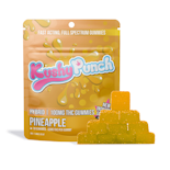 100mg THC Hybrid Pineapple Individual Gummies (10mg - 10 Pack) - Kushy Punch