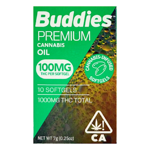 Buddies - Buddies - High THC 100mg  Each - Capsules - 10ct - 1000mg