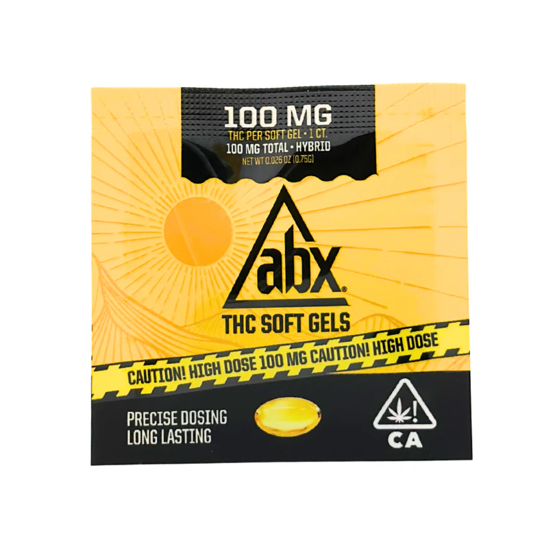 ABX - ABX - 100mg THC Soft Gel - 1pk - 100mg Main Image