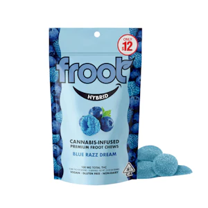 Froot - 100mg THC Blue Razz Dream Gummies (10mg - 10 pack) - Froot