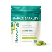Papa & Barkley Recover 100mg CBD/100mg THC/100mg CBG Pear Apple Gummies