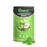 100mg Green Apple Live Resin Gummies (10mg - 10 pack) - Lime