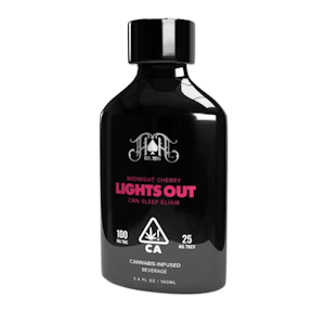 HEAVY HITTERS - 100mg Lights OUT Midnight Cherry Elixir (Ready to drink) - Heavy Hitters