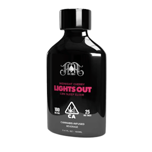 Heavy Hitters - 100mg Lights OUT Midnight Cherry Elixir (Ready to drink) - Heavy Hitters