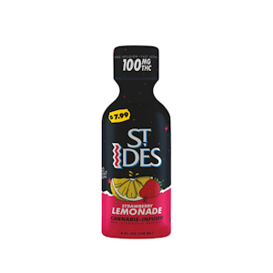 ST.IDES - 100mg THC Strawberry Lemonade 4oz Shot - St. Ides