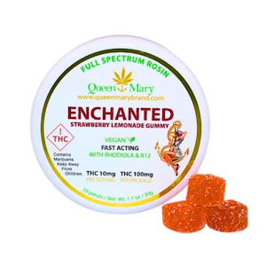 Queen Mary - 100mg Enchanted Strawberry Lemonade Rosin Gummies (10mg - 10 pack) - Queen Mary