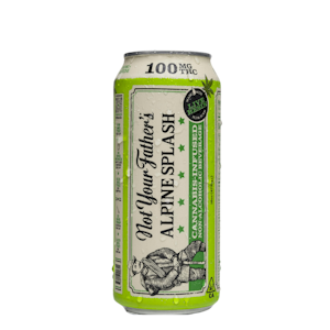 NOT YOUR FATHER'S - 100mg THC + Caffeine Alpine Splash Soda 16oz - Not Your Father's