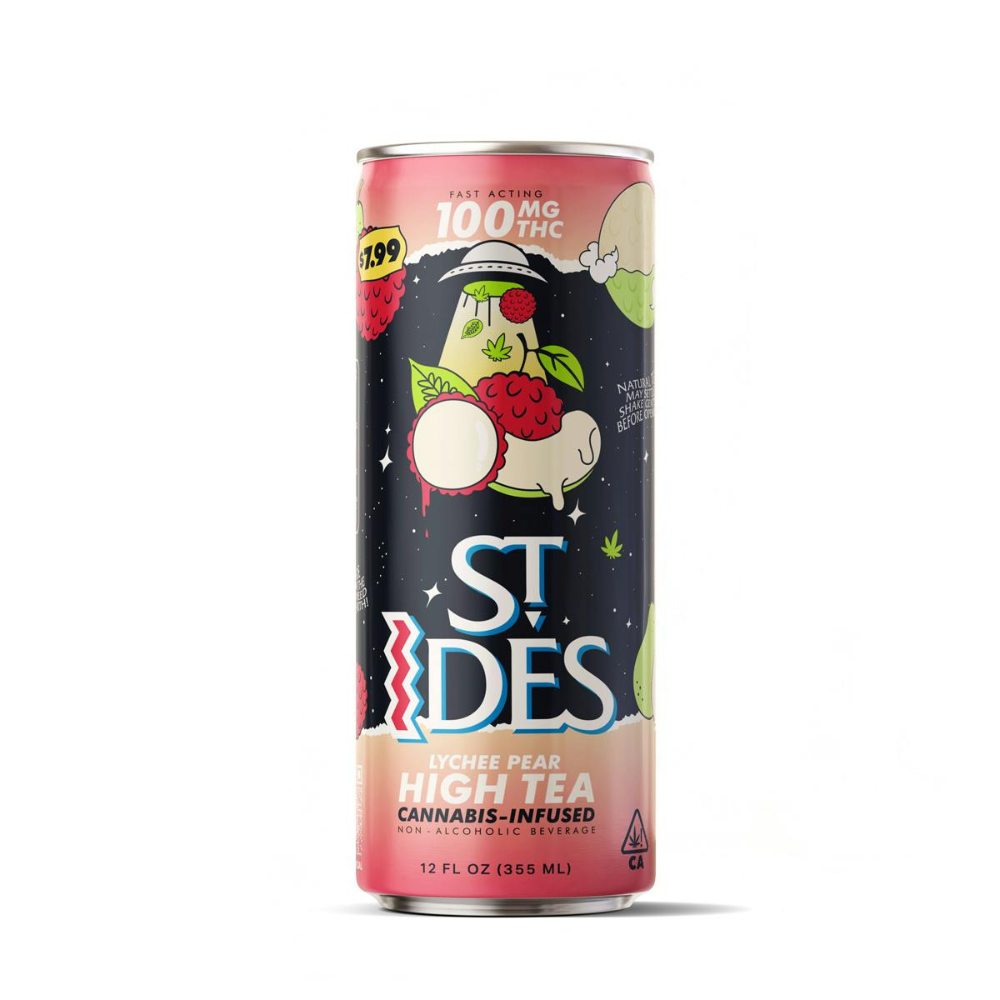 100mg THC 12oz Pear Lychee High Tea - St. Ides picture