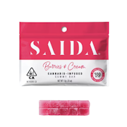 100mg THC Berries & Cream Gummy Bar (10mg - 10 pack) - Saida