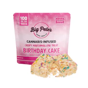 100mg THC Birthday Cake Marshmallow Rice Crispy Treat - Big Pete's